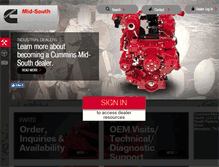 Tablet Screenshot of cummins-cms.com
